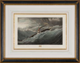 H J Leathem and Richard Gilson Reeve; The Honourable East India Company's Iron War Steamer, The Ship Nemesis. Scudding before a Heavy Gale off the Cape of Good Hope on Her Passage from England to China