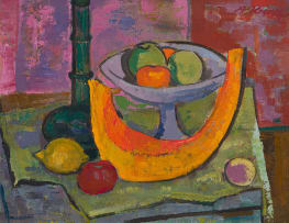 Alfred Krenz; Still Life with Pumpkin