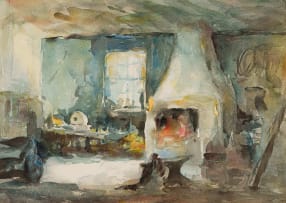 Alexander Rose-Innes; Interior Scene with Fireplace