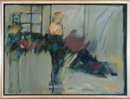 Pam Guhrs-Carr; Abstract Composition with Artist and Model