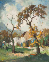 Alexander Rose-Innes; Autum (sic) Oaks, Wynberg