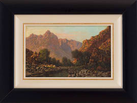 Tinus de Jongh; Mountainous Landscape