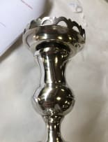 A pair of Victorian silver candlesticks, Maurice Freeman, 1890