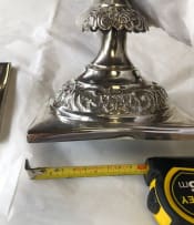 A pair of Victorian silver candlesticks, Maurice Freeman, 1890