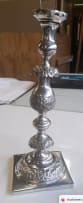 A pair of Victorian silver candlesticks, Maurice Freeman, 1890