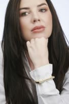 Diamond hinge bangle