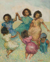 Amos Langdown; Young Girls Dancing