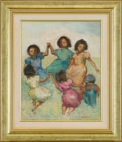 Amos Langdown; Young Girls Dancing