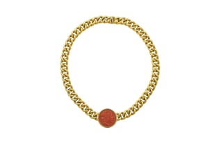 Gold and coral necklace