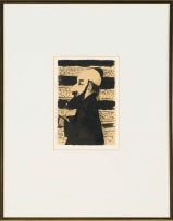 Pieter van der Westhuizen; Bearded Man with Yarmulke in Profile