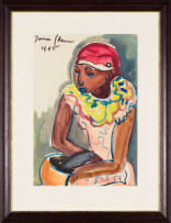 Irma Stern; Woman with Bowl and Fish