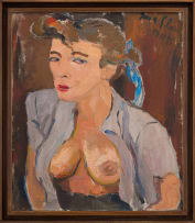 Irma Stern; Woman with Open Blouse