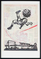 William Kentridge; Bicycle Kick, poster