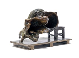 Guy du Toit; Composition with Chair, Shell and Flower