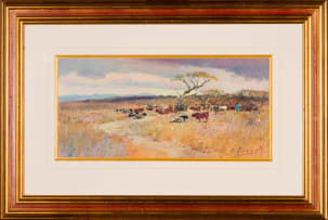Christopher Tugwell; Landscape with Cattle Herder
