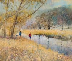 Christopher Tugwell; Three Boys Fishing