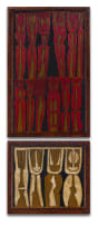 Cecil Skotnes; Abstract Figures, diptych