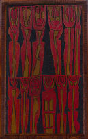 Cecil Skotnes; Abstract Figures, diptych