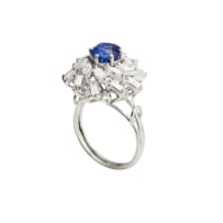 Sapphire and diamond dress ring