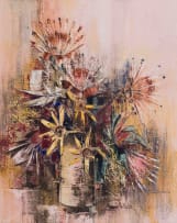 Frederike Stokhuyzen; Vase with Floral Arrangement