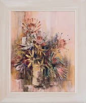 Frederike Stokhuyzen; Vase with Floral Arrangement