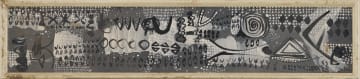 Walter Battiss; Monochromatic Frieze