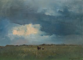 Errol Boyley; Horses under a Cloudy Sky