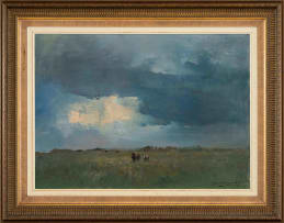 Errol Boyley; Horses under a Cloudy Sky
