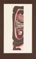 Cecil Skotnes; Abstract Head in Red and Brown