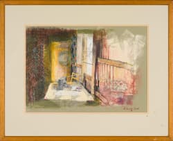 Mari Vermeulen-Breedt; Interior with Desk and Chair