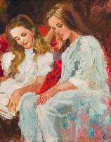 Mari Vermeulen-Breedt; Two Seated Girls