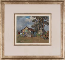 Conrad Theys; Shacks and Blue Gum Trees (Krotte en Bloekombome)