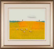 Pieter van der Westhuizen; Landscape with Sheep