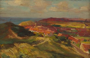 Edward Roworth; Houses in a Landscape