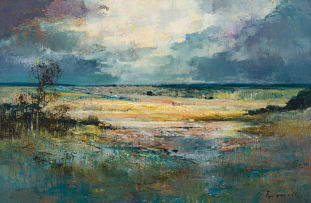 Christopher Tugwell; Dawn over a Wetland