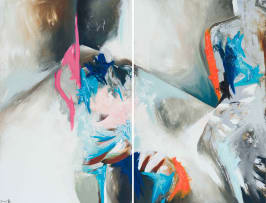 Junaid Sénéchal-Senekal; Figures-Transformation 2, diptych