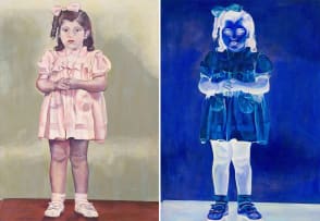 Bronwyn Anne Carr; Young Girl, diptych
