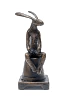 Guy du Toit; Hare on a Flower Pot