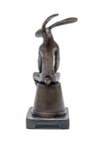 Guy du Toit; Hare on a Flower Pot