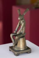 Guy du Toit; Hare on a Flower Pot