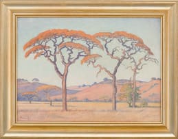 Jacob Hendrik Pierneef; Landscape with Acacias