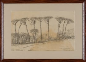 Jacob Hendrik Pierneef; Landscape with Trees, Wynberg