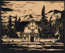 Jacob Hendrik Pierneef; Kruiskerk Tulbagh (Cruciform Church Gable, Tulbagh) (Nilant 6)