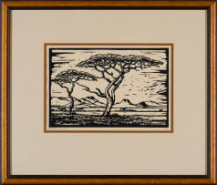 Jacob Hendrik Pierneef; Doringboom, Rustenburg Tvl (Thorn Tree, Rustenburg) (Nilant 90)