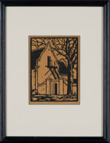 Jacob Hendrik Pierneef; Gewel, Hertestraat, Stellenbosch (Gable, Herte Street, Stellenbosch) (Nilant 18)