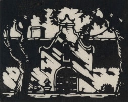 Jacob Hendrik Pierneef; Gewel, Stellenbosch (Gable, Stellenbosch) (Nilant 17)