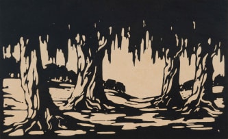 Jacob Hendrik Pierneef; Wilgerboom, Fonteine, Pretoria (Willow Tree, Fountains Valley, Pretoria) (Nilant 84)