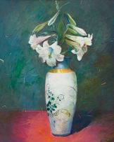 Louis van Heerden; Lilies in a Vase
