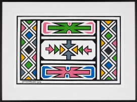 Esther Mahlangu; Untitled