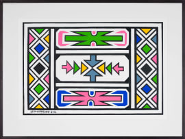 Esther Mahlangu; Untitled